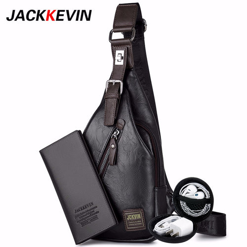 MB49 - JackKevin Men's Fashion Crossbody Theft proof Bag - FREE SHIPPING