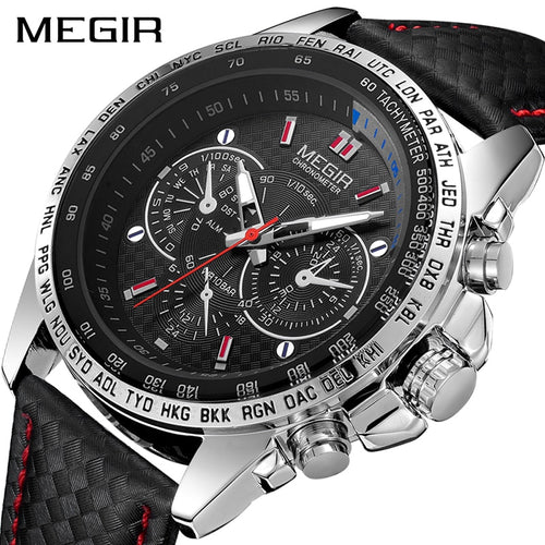 MW84 - MEGIR Mens Watches Top Brand Luxury Quartz Watch Men Fashion Luminous Army Waterproof Men Wrist Watch - FREE SHIPPING