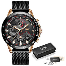 Load image into Gallery viewer, MW76 - LIGE 2020 New Fashion Mens Watches with Stainless Steel Sports Chronograph Quartz - FREE SHIPPING