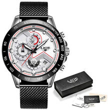 Load image into Gallery viewer, MW76 - LIGE 2020 New Fashion Mens Watches with Stainless Steel Sports Chronograph Quartz - FREE SHIPPING