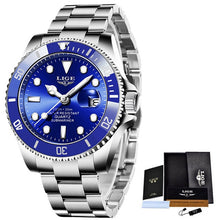 Load image into Gallery viewer, MW83 - LIGE Top Brand Luxury Fashion Diver Watch Men 30ATM Waterproof Date Clock Sport Watches Mens Quartz Wristwatch - FREE SHIPPING