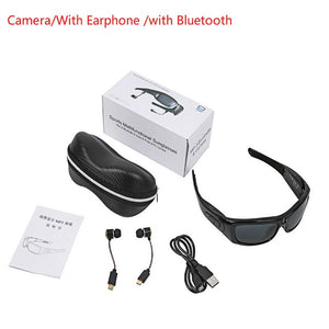 WS58 - Mini Sunglasses Camera with Bluetooth Headset Sports Video Recorder Polarized Lens Sun Glass 1080P Camcorder for Running Cycling - FREE SHIPPING