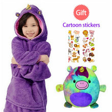 Load image into Gallery viewer, CP09 - Children&#39;s Fleece Pet Hooded Pajamas - FREE SHIPPING