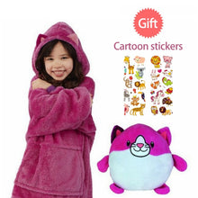 Load image into Gallery viewer, CP09 - Children&#39;s Fleece Pet Hooded Pajamas - FREE SHIPPING