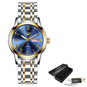 WW59 - LIGE 2021 New Gold Watch Women Watches Ladies Creative Steel Bracelet Watches Female Waterproof Watches - FREE SHIPPING