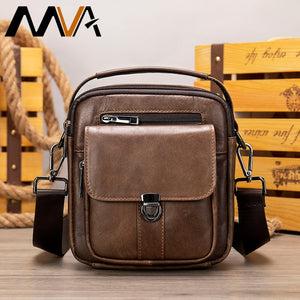 MB47 - MVA Genuine Designer Leather Men's Messenger, Shoulder, Crossbody Bags - FREE SHIPPING