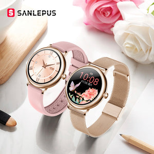 WW58 - 2021 SANLEPUS Stylish Women's Smart Watch Luxury Waterproof Wristwatch Stainless Steel Casual Girls Smartwatch For Android iOS - FREE SHIPPING