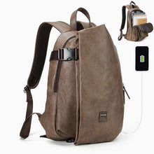 Load image into Gallery viewer, MB45 - Men&#39;s Waterproof Vintage Backpack with USB Charge - FREE SHIPPING