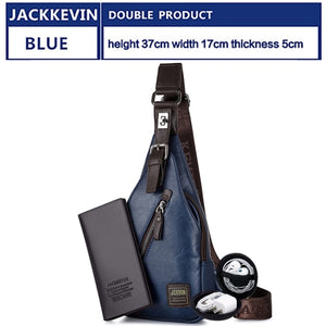 MB49 - JackKevin Men's Fashion Crossbody Theft proof Bag - FREE SHIPPING