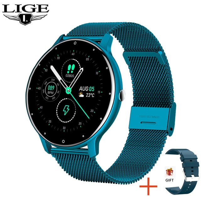 WW64 - LIGE 2021 New Fashion Ladies Smart Watch Full Screen Touch IP68 Waterproof Heart Rate Monitoring Women's Watches For Android IOS - FREE SHIPPING
