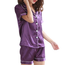 Load image into Gallery viewer, WP09 - Women Pajamas Sleepwear Set 2021 2 Pieces Silk Satin Pajamas Suit - FREE SHIPPING