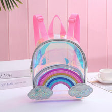 Load image into Gallery viewer, CB21 - New Unicorn Transparent Laser Colorful Backpacks - FREE SHIPPING