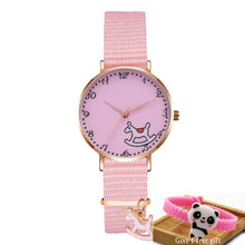 Load image into Gallery viewer, CW25 - Teen&#39;s Pink Pussy Cat Quartz Watch - FREE SHIPPING