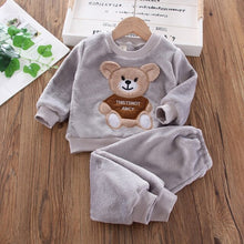 Load image into Gallery viewer, CP05 - Children&#39;s Fluffy Long-Sleeved Pajamas 2pcs - FREE SHIPPING