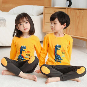 CP01 - Children's Long Sleeve Cotton Pajamas Sets and Sleepwear For Kids 4 6 8 10 12 Years - FREE SHIPPING