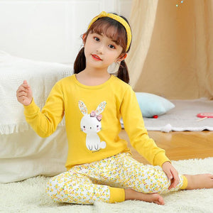 CP01 - Children's Long Sleeve Cotton Pajamas Sets and Sleepwear For Kids 4 6 8 10 12 Years - FREE SHIPPING