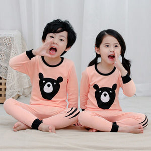 CP01 - Children's Long Sleeve Cotton Pajamas Sets and Sleepwear For Kids 4 6 8 10 12 Years - FREE SHIPPING