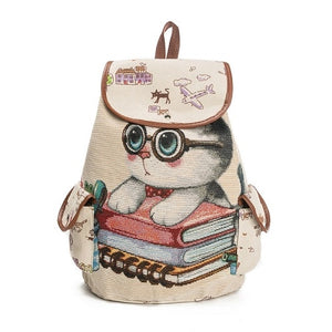 CB12 - MIYAHOUSE Casual Canvas School Backpack - FREE SHIPPING