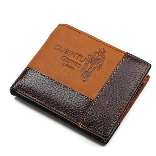MB16 - GUBINTU Genuine Leather Men Wallet - Various Designs - FREE SHIPPING
