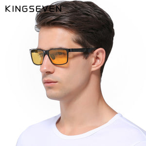 MS44 - KINGSEVEN Aluminum Polarized Night Vision Sunglasses  - FREE SHIPPING