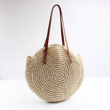 Load image into Gallery viewer, WB18 - AOILDLLI 2018 New Round Straw Woven Beach Bag - FREE SHIPPING