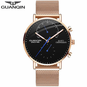 MW66 - GUANQIN Top Brand Luxury Chronograph Watches - FREE SHIPPING