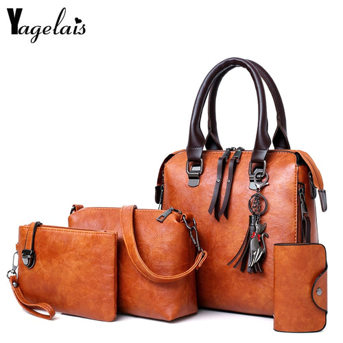 WB85 - YAGELAIS Women Composite Bag Luxury Leather Purse and Handbags - FREE SHIPPING
